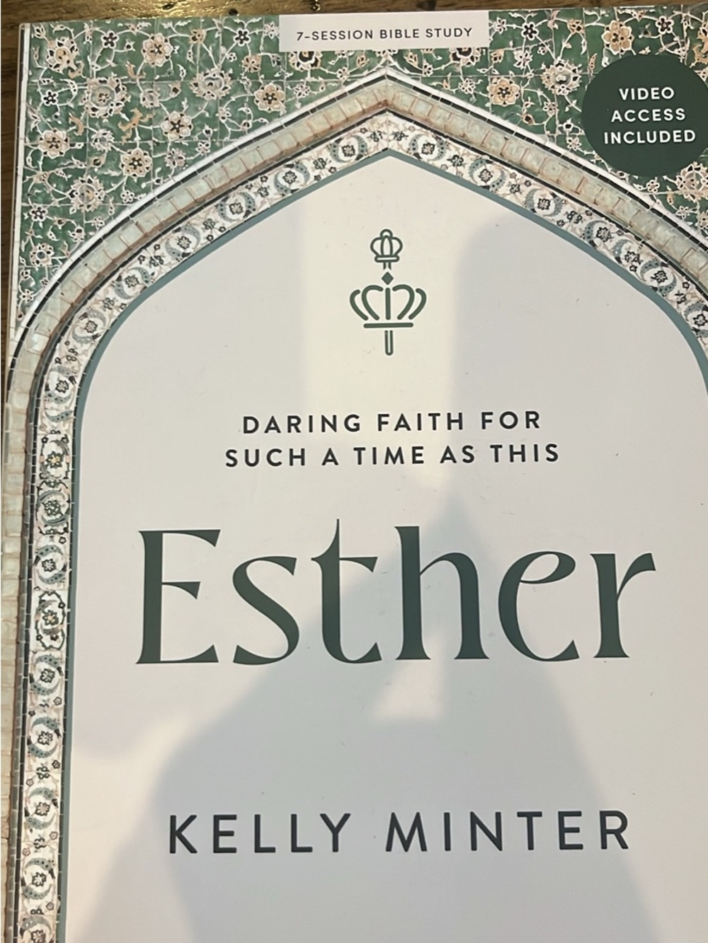 Esther Wall Art Print - Green & Cream Religious Home Decor